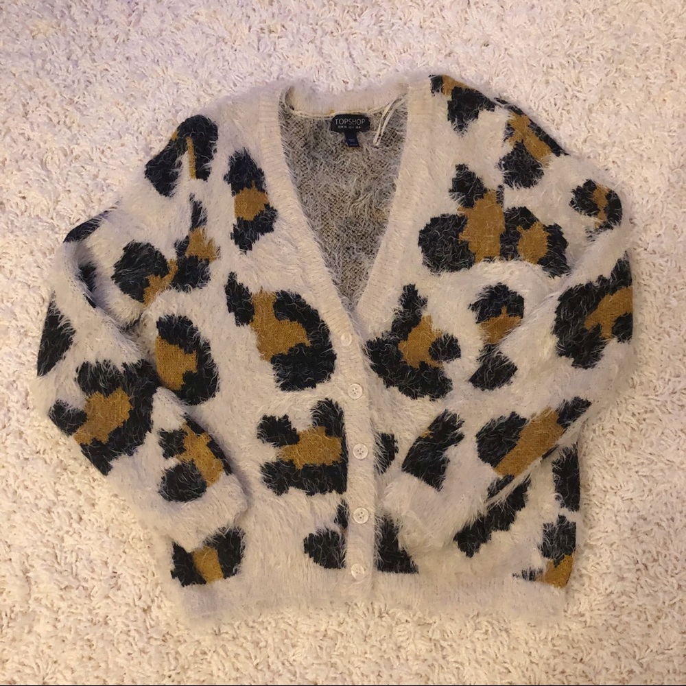 Fuzzy cardigan